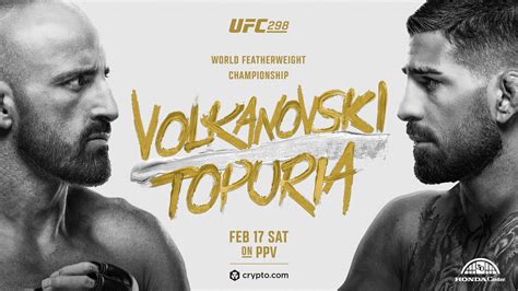 UFC 298: Volkanovski vs Topuria .
